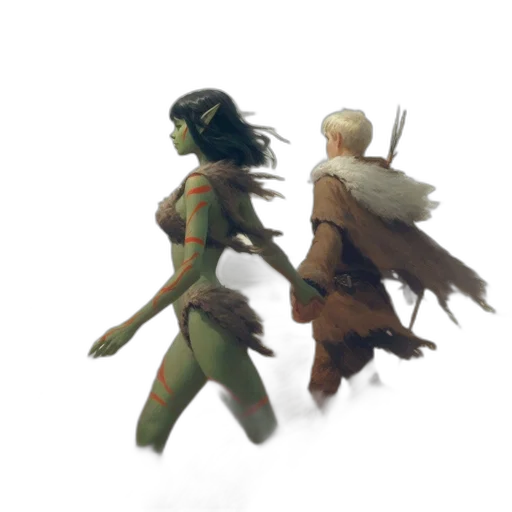 concept art, fantasy art, pixel art, comic book art, fog, outer space, earth tones, green transparent PNG cut-out