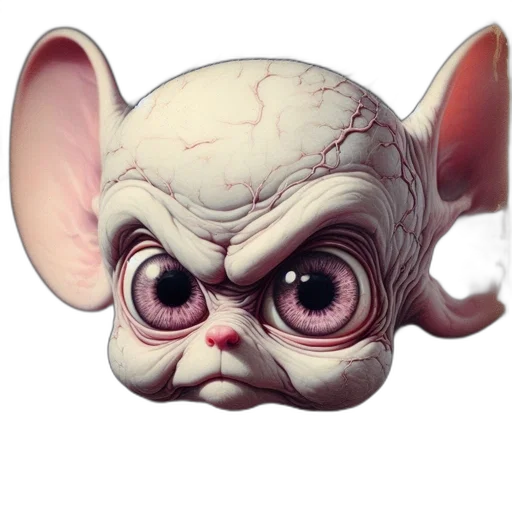 mask, face, creature, animal, 3d render, concept art, photorealistic, cartoon transparent PNG cut-out