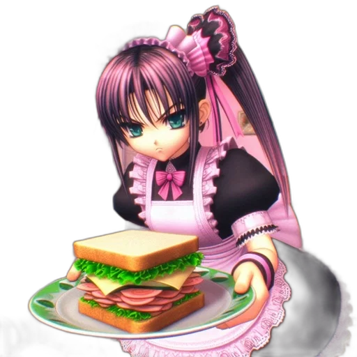 food, dress, animal, creature, pixel art, vaporwave, concept art, 3d render transparent PNG cut-out