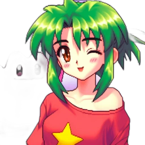 staff, dress, dragon, pixel art, anime, cartoon, concept art, outer space transparent PNG cut-out