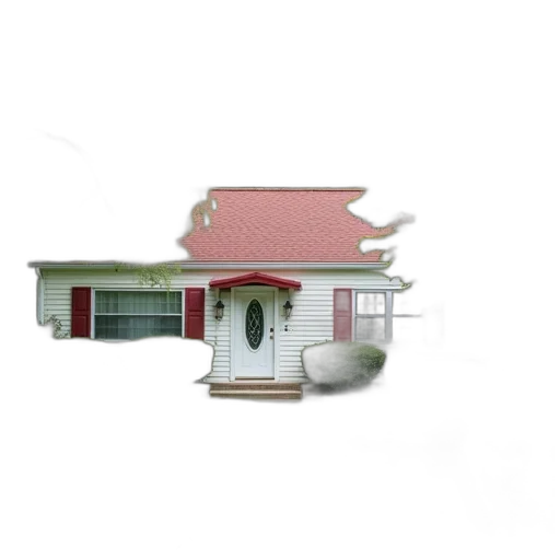 building, furniture, umbrella, staff, 3d render, photorealistic, concept art, vaporwave transparent PNG cut-out