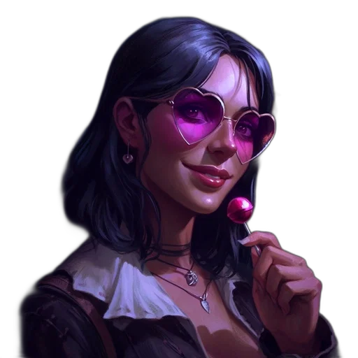 face, staff, jacket, cyberpunk, concept art, fantasy art, pixel art, pastel transparent PNG cut-out