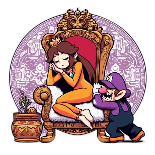 crown, furniture, staff, concept art, pixel art, fantasy art, cartoon, fire transparent PNG cut-out