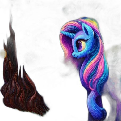 hair, creature, animal, crown, fantasy art, concept art, 3d render, photorealistic transparent PNG cut-out
