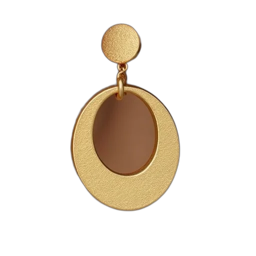 jewelry, gold, circle, drop, earrings transparent PNG cut-out