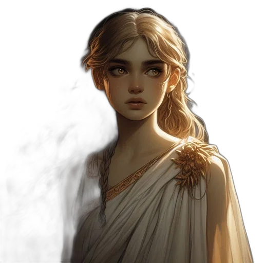 face, dress, dragon, staff, fantasy art, concept art, photorealistic, pixel art transparent PNG cut-out