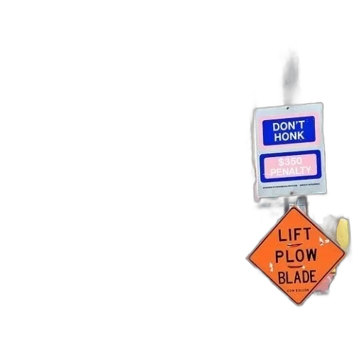 sign, says, don, honk, 350, penalty transparent PNG cut-out