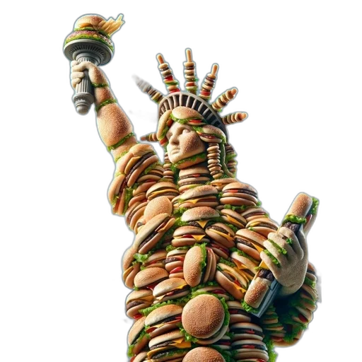 food, weapon, animal, dress, concept art, 3d render, photorealistic, imaginative transparent PNG cut-out