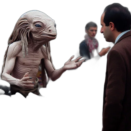 creature, concept art, 3d render, photorealistic, outer space, scene, shows, extraterrestrial transparent PNG cut-out