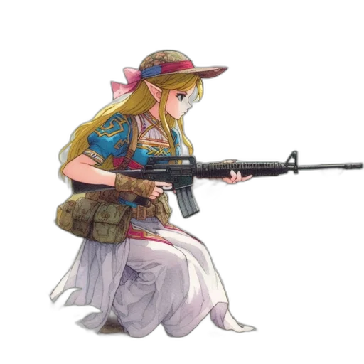 weapon, animal, staff, sword, anime, concept art, pixel art, watercolor transparent PNG cut-out