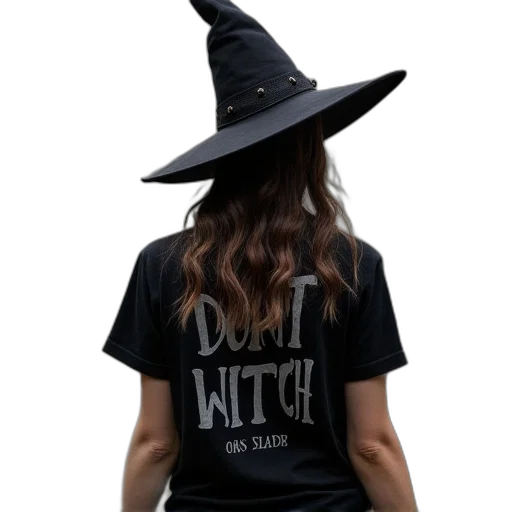 hat, dress, staff, hair, dark, dont, basic, witch transparent PNG cut-out