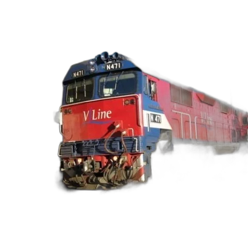 photorealistic, concept art, 3d render, red, train, word, line, parked transparent PNG cut-out