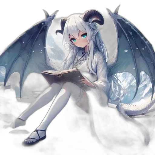 dragon, creature, staff, animal, fantasy art, anime, pixel art, concept art transparent PNG cut-out