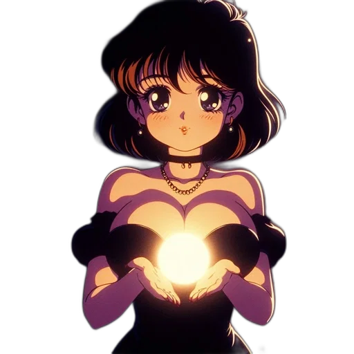 dress, flower, anime, pixel art, concept art, cartoon, neon lights, fire transparent PNG cut-out