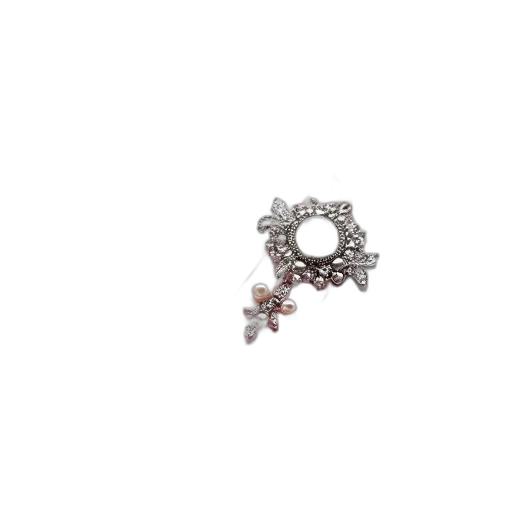 jewelry, crown, flower, staff, 3d render, close-up, view, pink transparent PNG cut-out