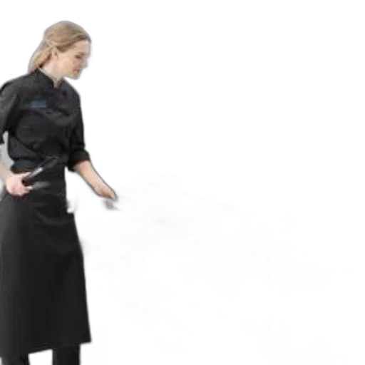 dress, staff, jacket, dark, monochrome, chef, modern, kitchen transparent PNG cut-out