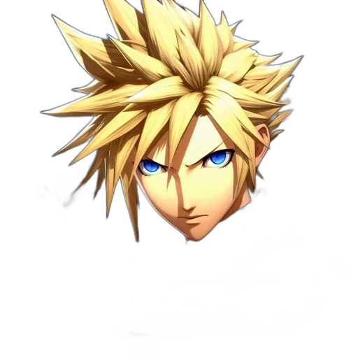 face, mask, hair, crown, pixel art, 3d render, anime, concept art transparent PNG cut-out
