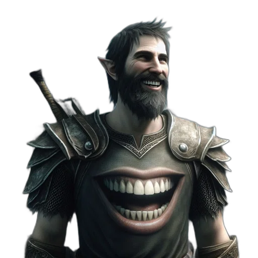 face, mask, staff, creature, concept art, fantasy art, 3d render, photorealistic transparent PNG cut-out
