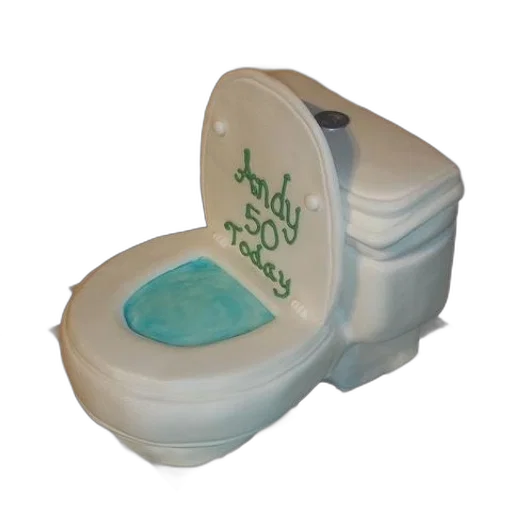 furniture, 3d render, white, toilet, cake, words, andy, today transparent PNG cut-out