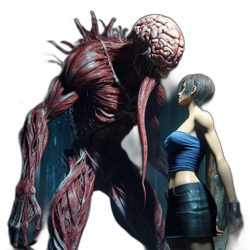creature, concept art, 3d render, cyberpunk, comic book art, underground, setting, powerful transparent PNG cut-out