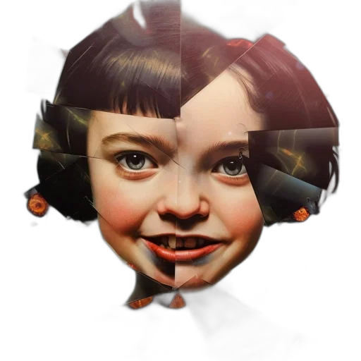 face, robot, mask, crown, photorealistic, 3d render, concept art, pixel art transparent PNG cut-out