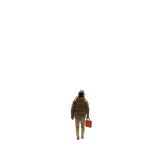 jacket, staff, robot, umbrella transparent PNG cut-out