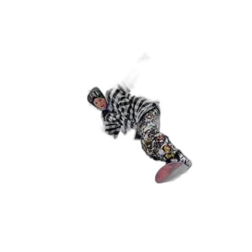 shoes, animal, creature, jewelry, 3d render, pixel art, snowboarder, striped transparent PNG cut-out