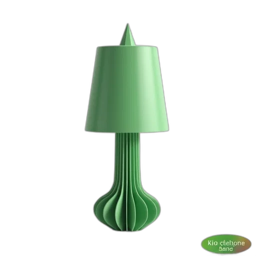 furniture, umbrella, hat, bottle, 3d render, green, modern, lamp transparent PNG cut-out