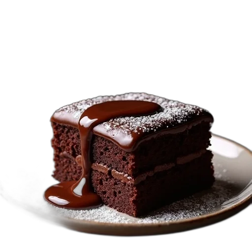 food, crown, 3d render, photorealistic, slice, chocolate, cake, glossy transparent PNG cut-out