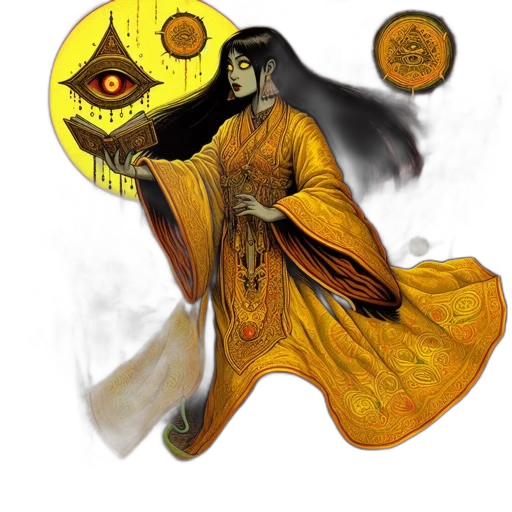 mask, fantasy art, concept art, comic book art, watercolor, golden, dark, monochrome transparent PNG cut-out
