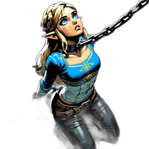 staff, comic book art, concept art, fantasy art, cartoon, blue, female, animated transparent PNG cut-out