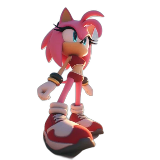 weapon, animal, creature, staff, 3d render, concept art, vaporwave, cartoon transparent PNG cut-out