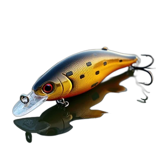 first, image, shows, fishing, lure, realistic, design, featuring transparent PNG cut-out