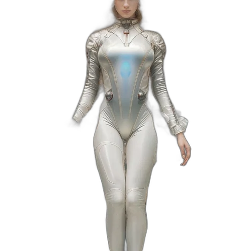robot, dress, concept art, 3d render, fantasy art, comic book art, outer space, woman transparent PNG cut-out