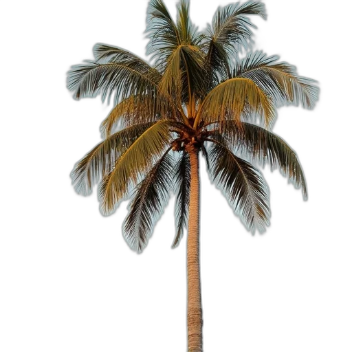 tree, umbrella, hat, staff transparent PNG cut-out