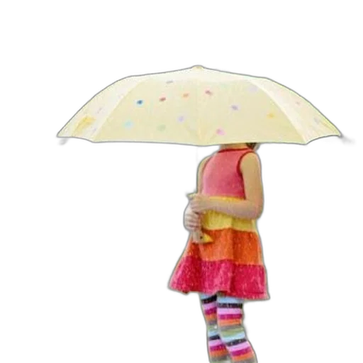umbrella, hat, dress, staff, 3d render, photorealistic, concept art, rain transparent PNG cut-out