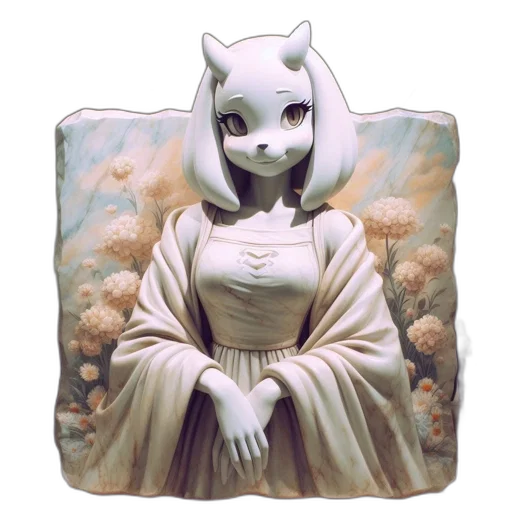 mask, creature, robot, dress, fantasy art, concept art, 3d render, pixel art transparent PNG cut-out
