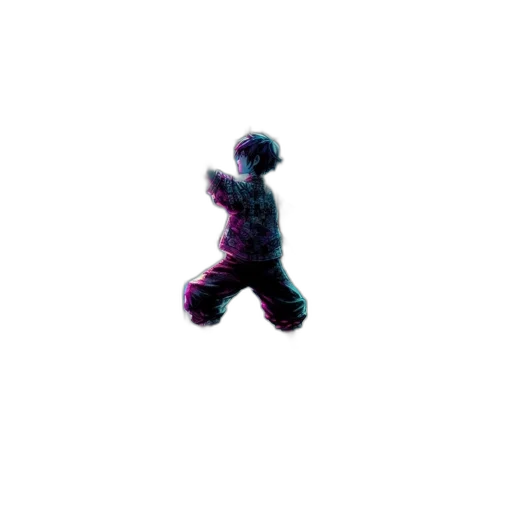 creature, robot, hair, animal, pixel art, 3d render, vaporwave, concept art transparent PNG cut-out