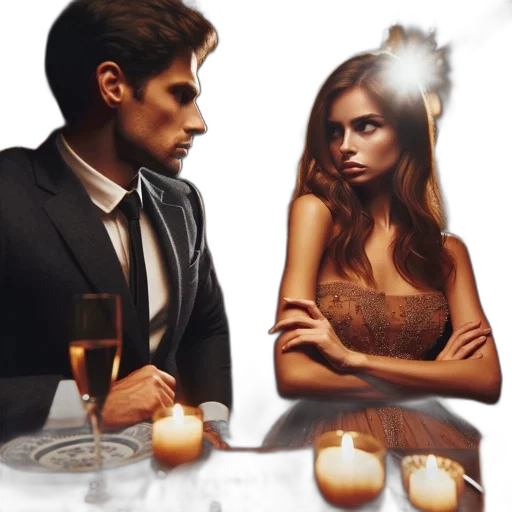photorealistic, concept art, 3d render, fantasy art, fire, intimate, candlelit, scene transparent PNG cut-out