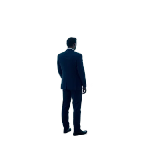 staff, jacket, robot, face, concept art, 3d render, pixel art, photorealistic transparent PNG cut-out