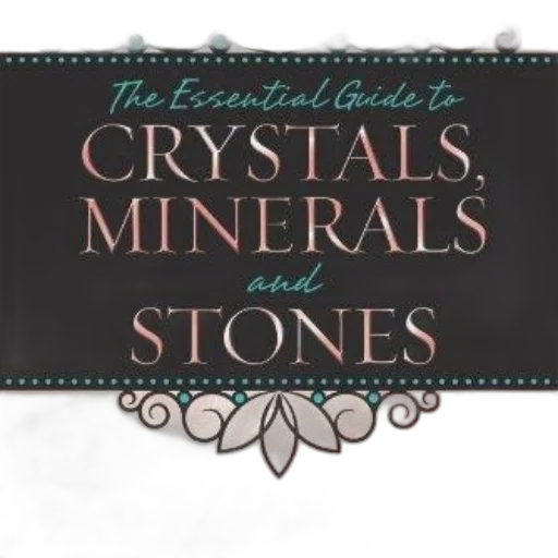 essential, guide, crystals, minerals, stones, book, cover, ornate transparent PNG cut-out