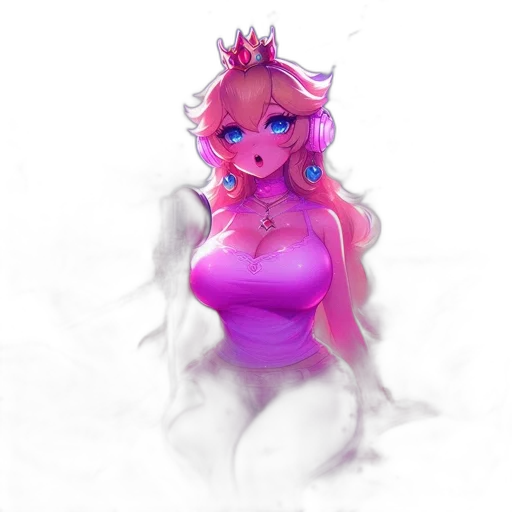 dress, crown, flower, creature, watercolor, pixel art, concept art, fantasy art transparent PNG cut-out