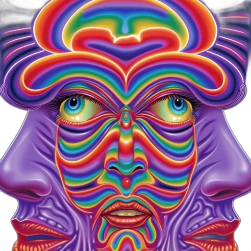 mask, face, crown, hat, concept art, fantasy art, vaporwave, cartoon transparent PNG cut-out
