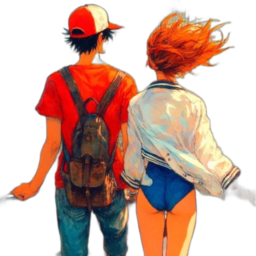 jacket, concept art, watercolor, comic book art, anime, fire, underwater, outer space transparent PNG cut-out