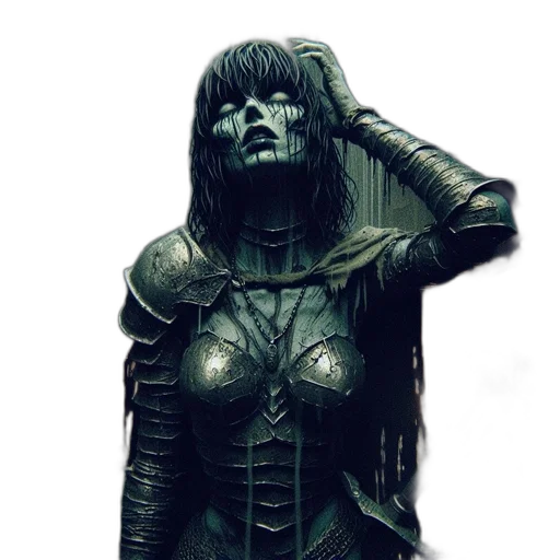 mask, face, dress, robot, concept art, fantasy art, comic book art, 3d render transparent PNG cut-out