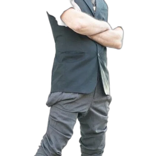 staff, jacket, creature, shoes transparent PNG cut-out