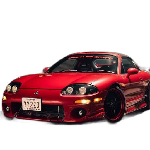 car, weapon, animal, photorealistic, 3d render, anime, concept art, red transparent PNG cut-out