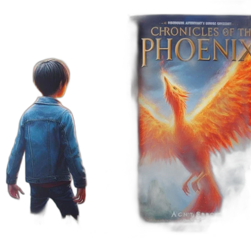 concept art, book, cover, young, boy, blue, jacket, overlooks transparent PNG cut-out