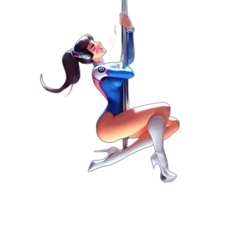 staff, concept art, cartoon, 3d render, anime, dimly, lit, performing transparent PNG cut-out