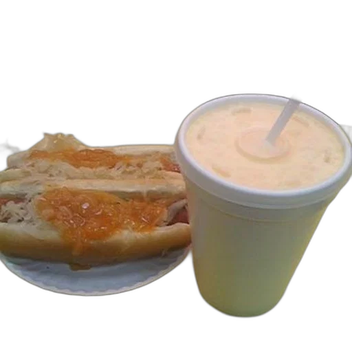 food, hot, dog, mustard, sauerkraut, sits, next, styrofoam transparent PNG cut-out